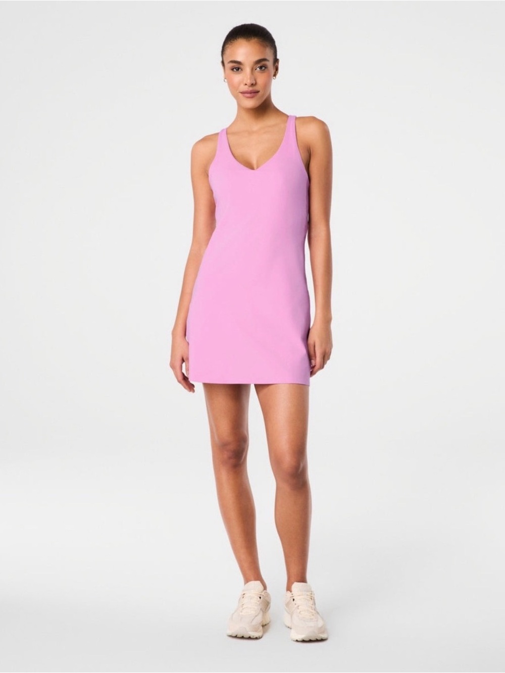 Spanx Active Pink V-Neck Dress NWOT